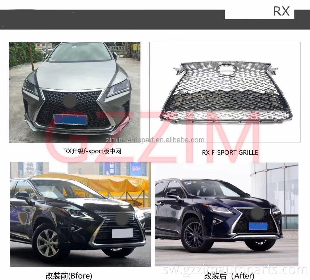 2016-2018 LX RX Upgrade To F-sport Front Spoiler & Grille Set